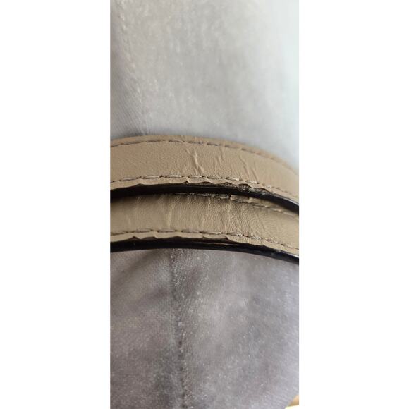 Michael Kors leather bag medium pewter grey tan gold - Picture 16 of 17